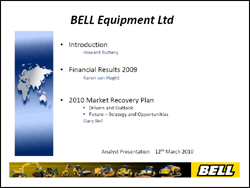 Analyst Presentation